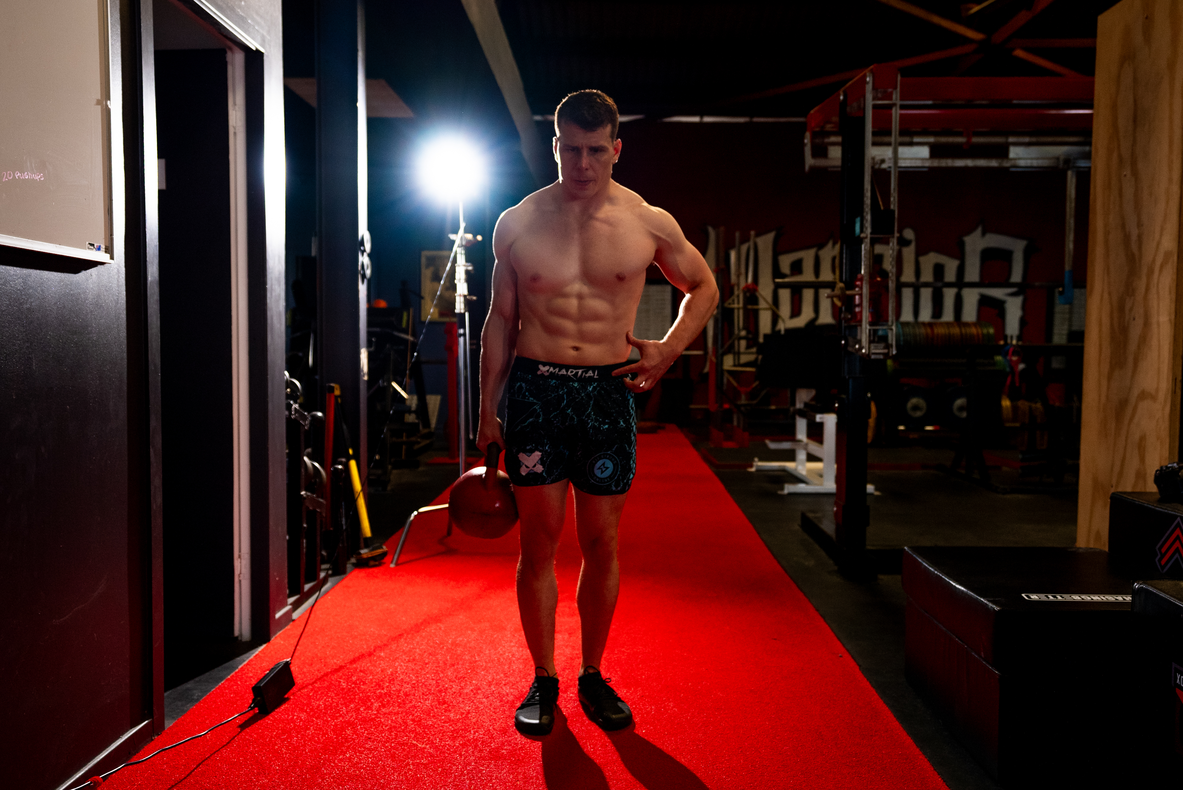 Loaded kettlebell carry — strength training for BJJ