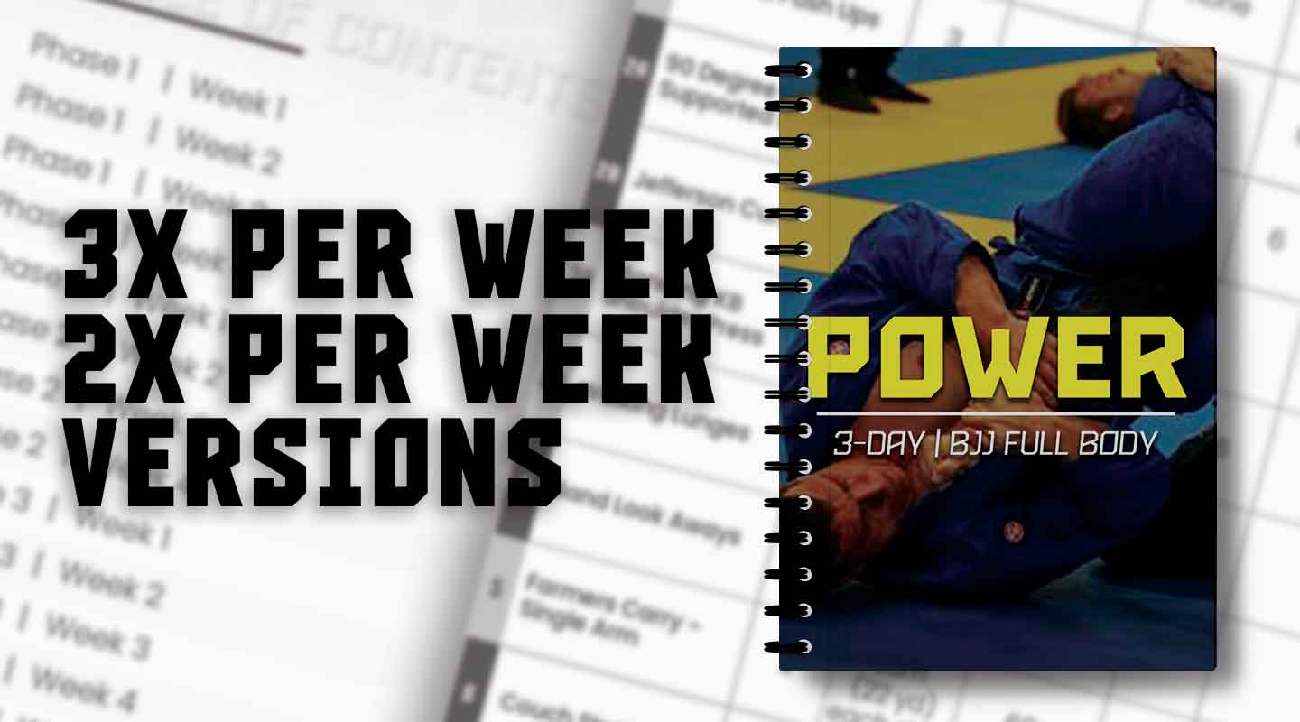 BJJ Power program book