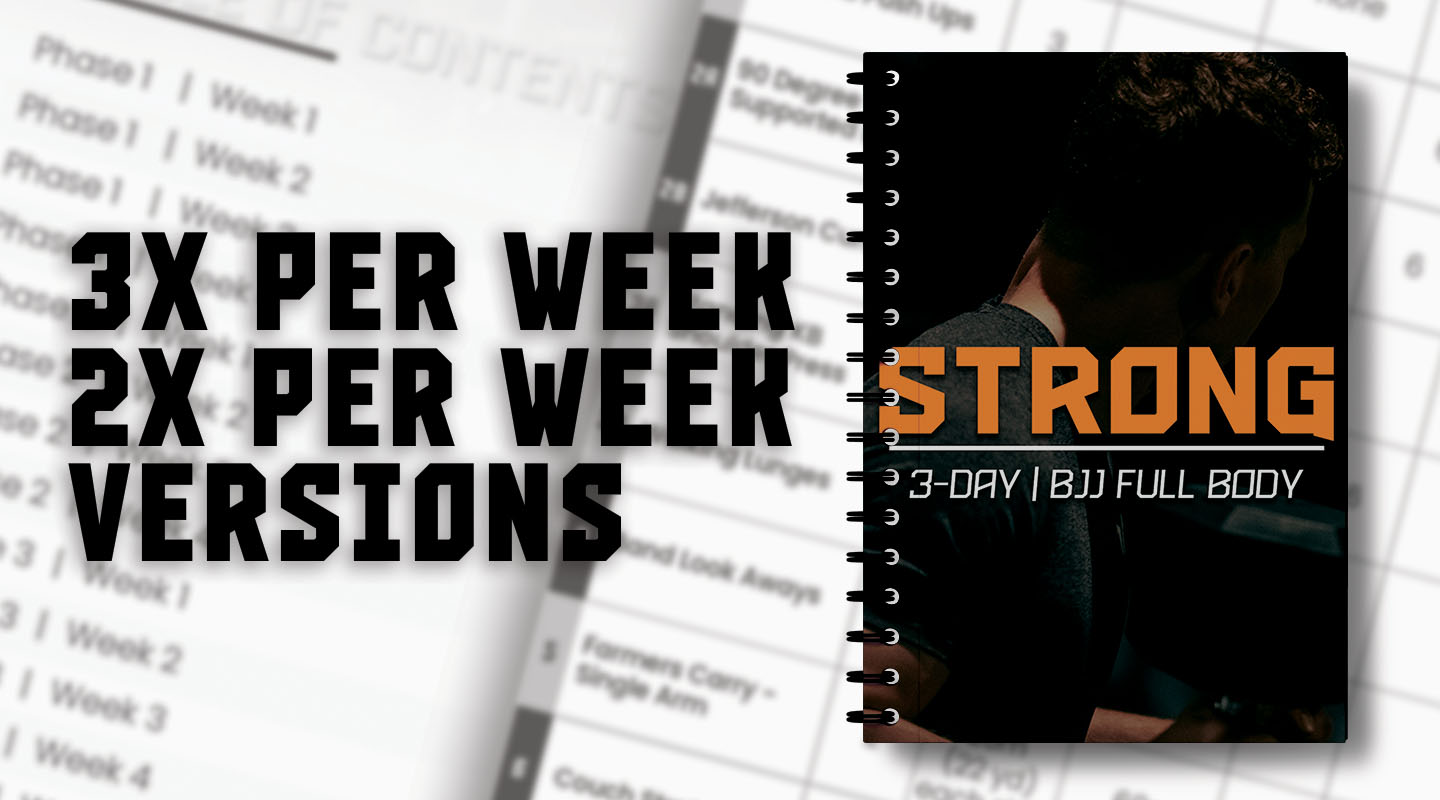 BJJ Strong program book